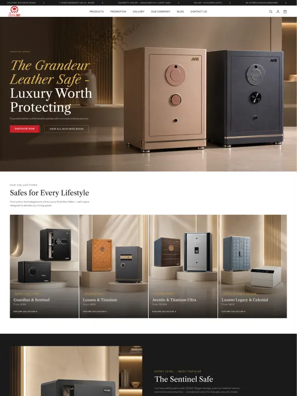 Giao diện trang chủ AFB Safe